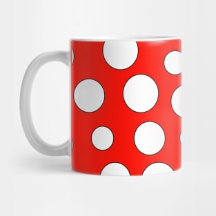 Red and White Polka Dots Mug